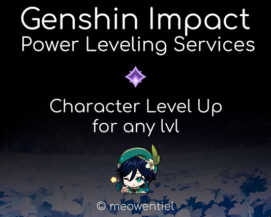 NA|EU|Asia GI Genshin Impact Power Leveling Services | Character Level Up 0 - 90 lvl